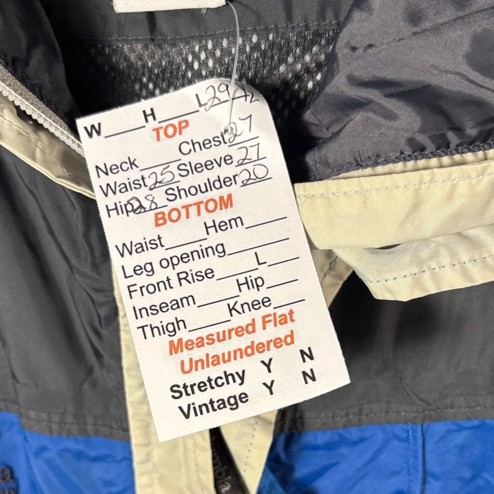 Columbia Men's Blue and‎ Gray Raincoat. XL 54” chest. GG